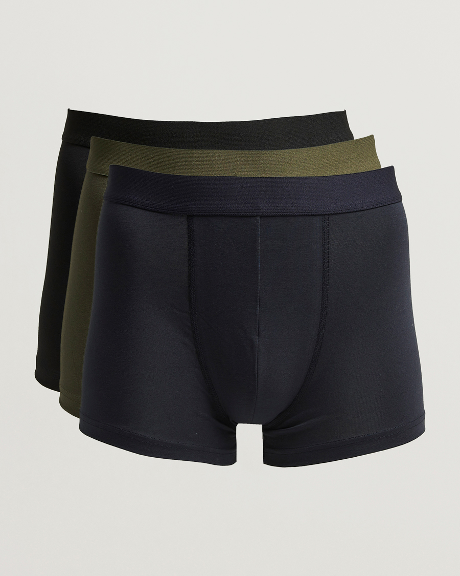 Heren | Ondergoed | Bread & Boxers | 3-Pack Boxer Brief Black/Navy/Green