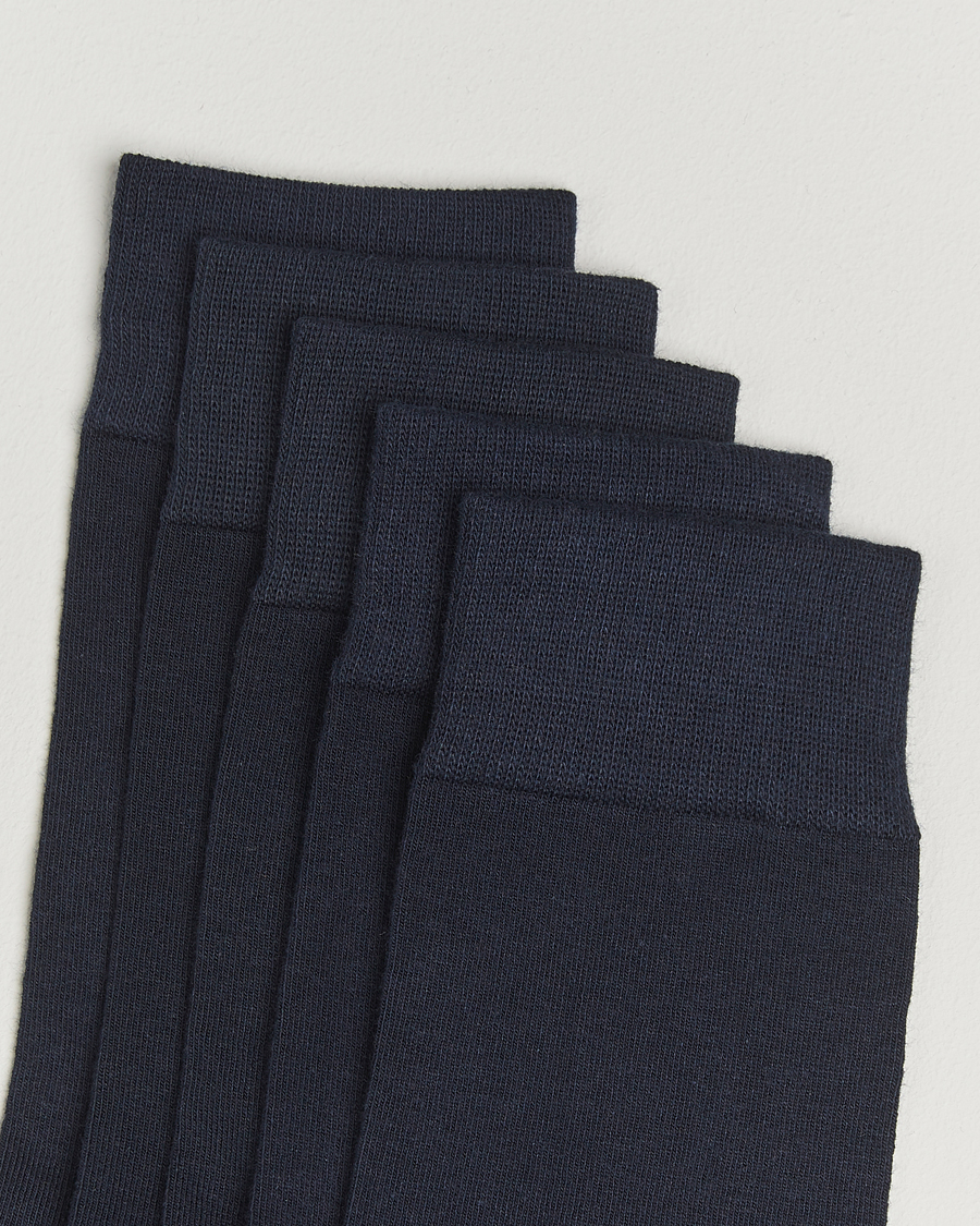 Heren | Ondergoed | Bread & Boxers | 5-Pack Socks Dark Navy