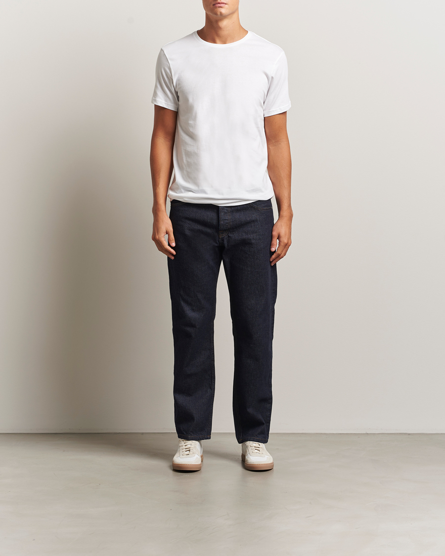 Heren | T-shirts | Bread & Boxers | 2-Pack Lightweight Cotton T-Shirt White