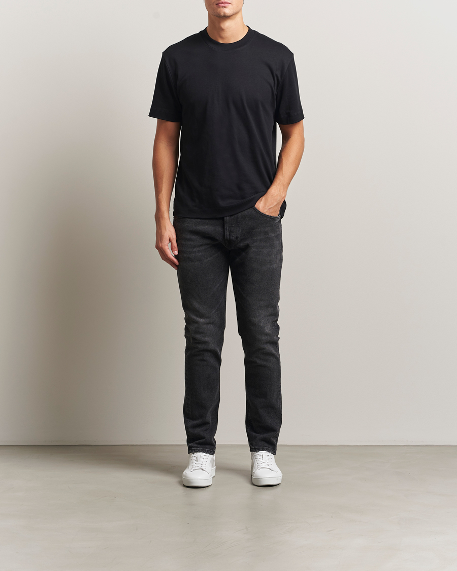 Heren | Jeans | Dondup | Icon Regular Fit Jeans Washed Black
