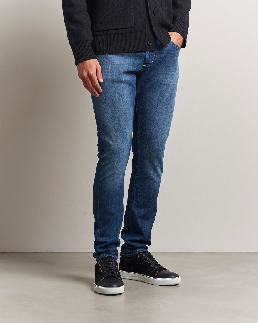 Heren | Jeans | Dondup | George Jeans Medium Blue