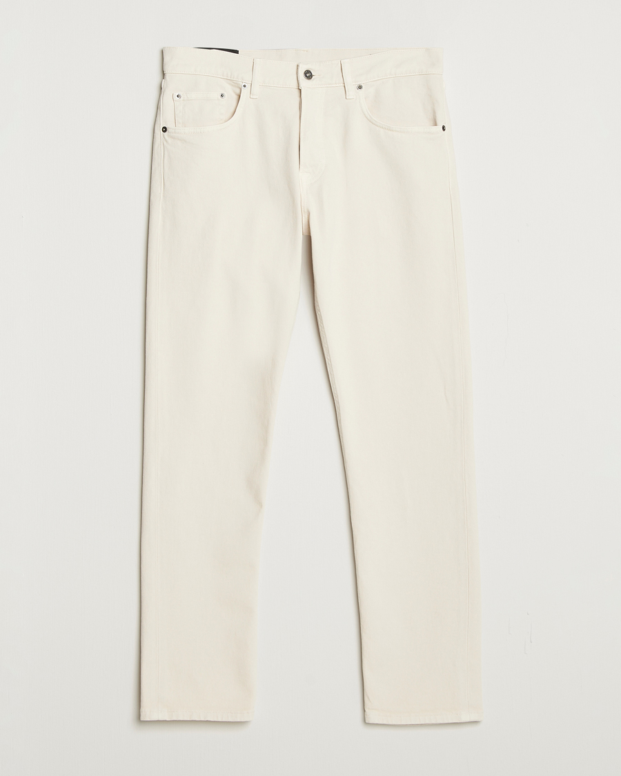 Heren | Broeken | Dondup | Icon Bullstretch 5-Pocket Pants Ecru