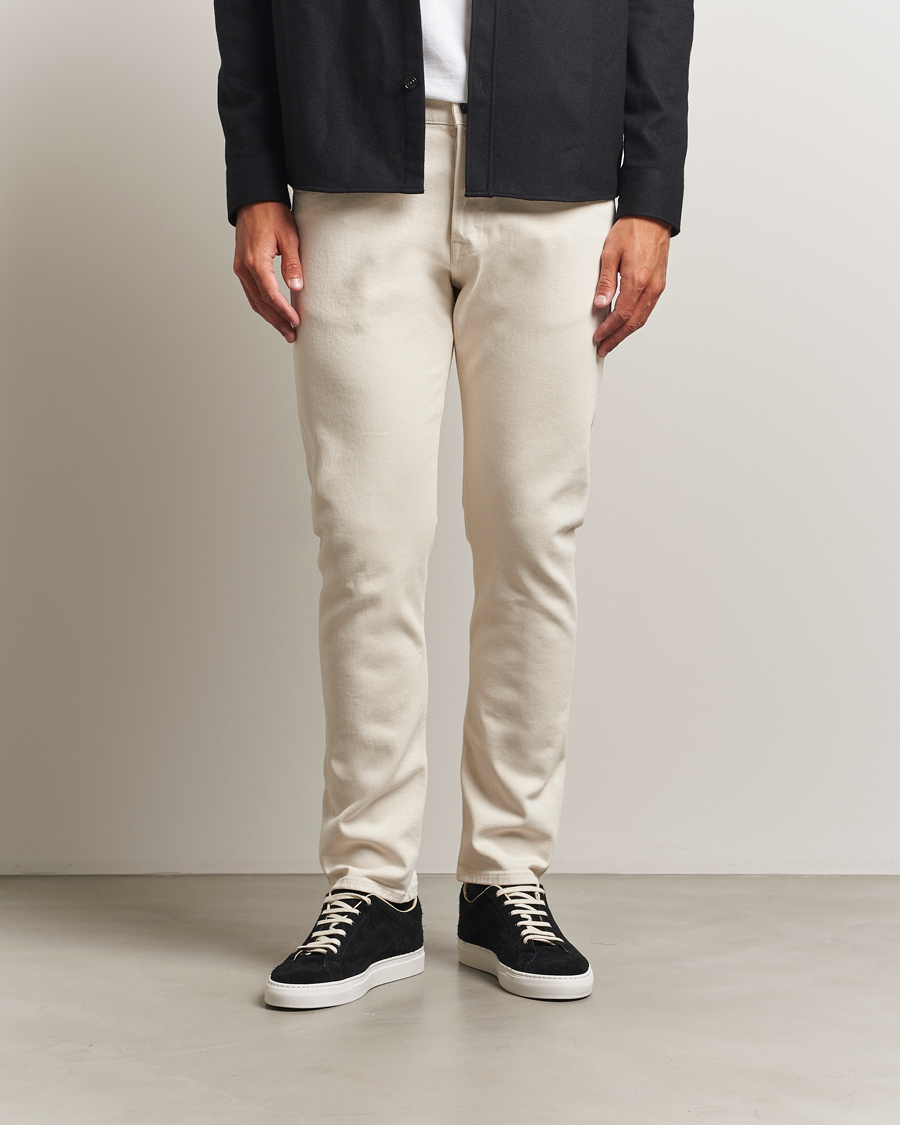 Heren | Broeken | Dondup | Icon Bullstretch 5-Pocket Pants Ecru