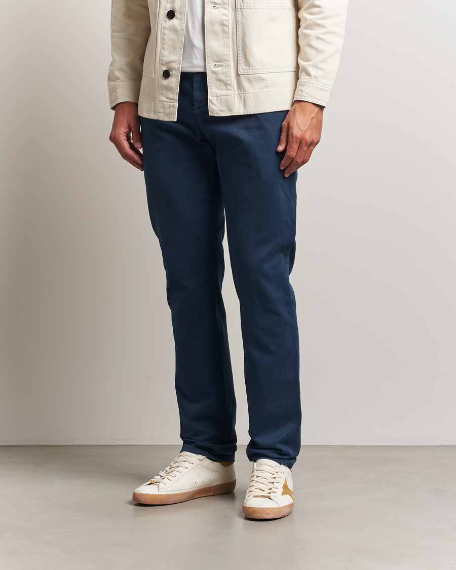 Heren | Broeken | Dondup | Spiritisimo Pleated Chinos Navy