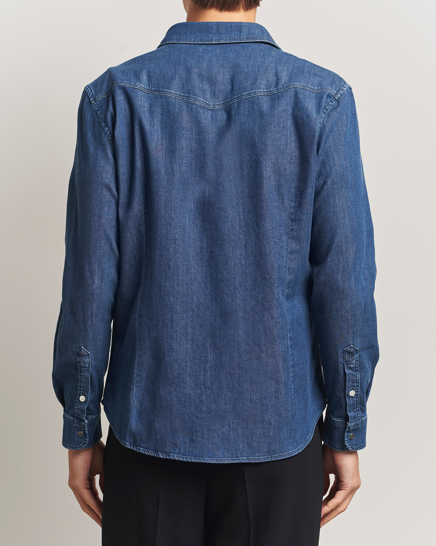 Heren | Overhemden | Dondup | Pocket Denim Shirt Medium Blue