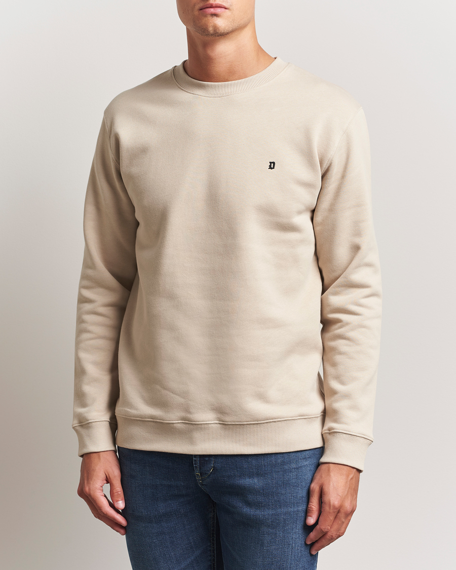 Heren | Truien | Dondup | Logo Crew Neck Sweatshirt Ecru
