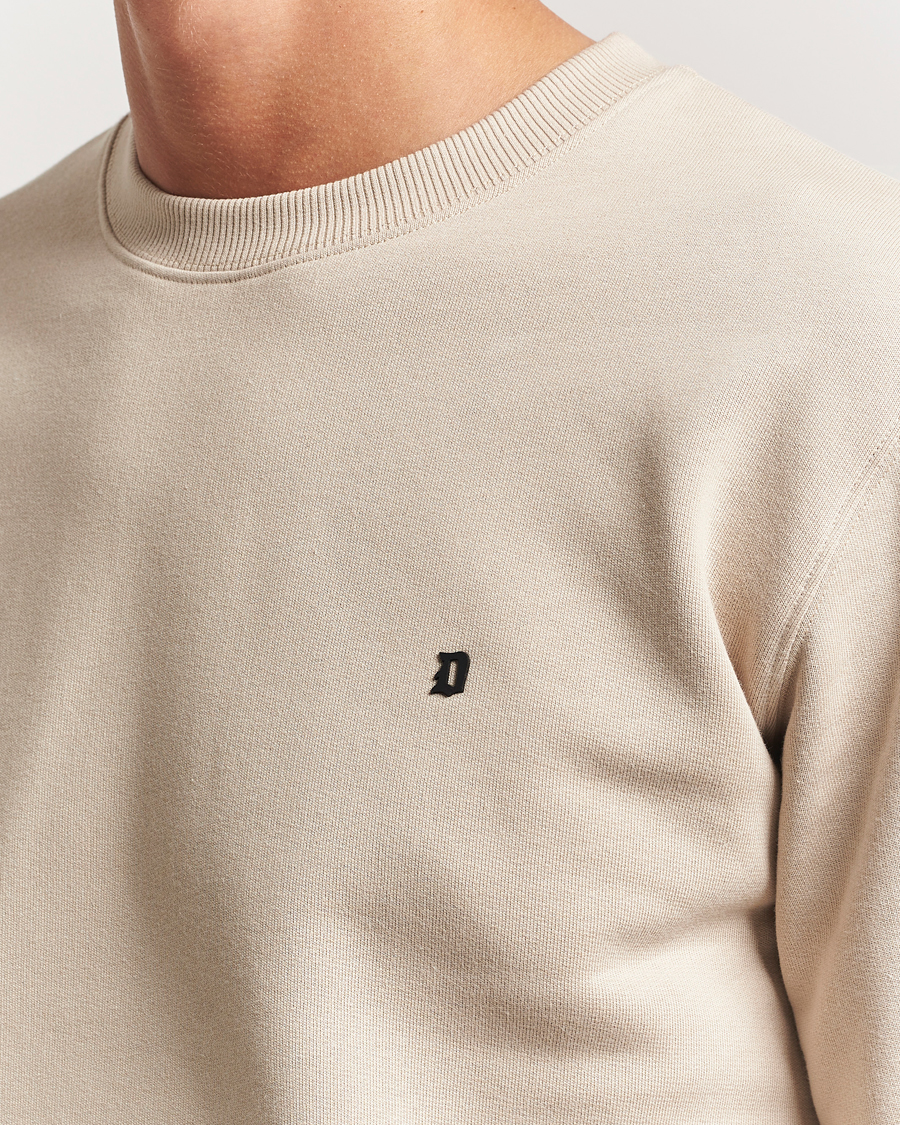 Heren | Truien | Dondup | Logo Crew Neck Sweatshirt Ecru