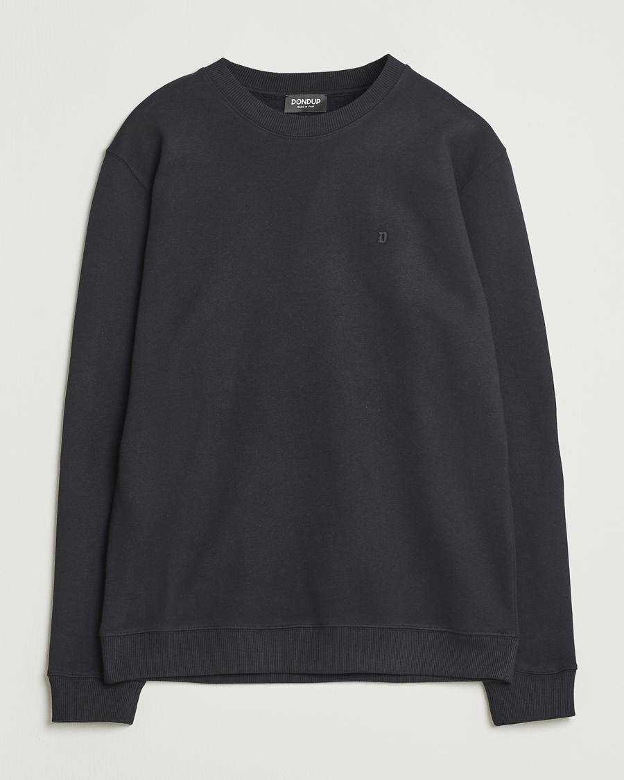 Heren | Truien | Dondup | Logo Crew Neck Sweatshirt Black