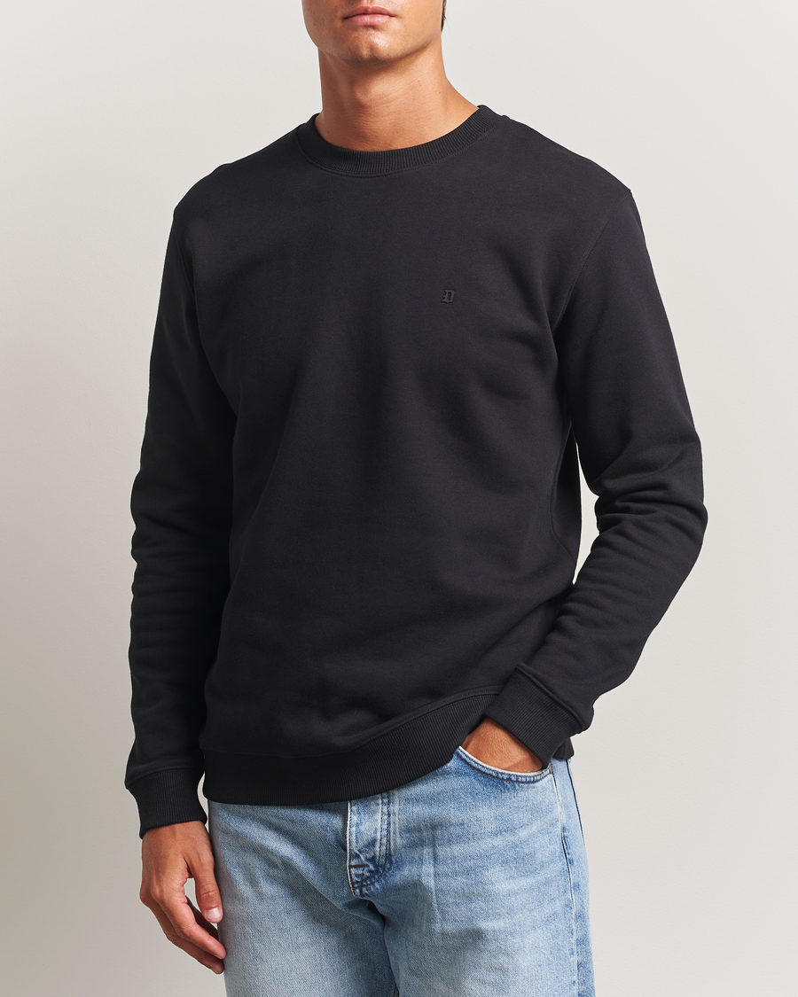 Heren | Truien | Dondup | Logo Crew Neck Sweatshirt Black