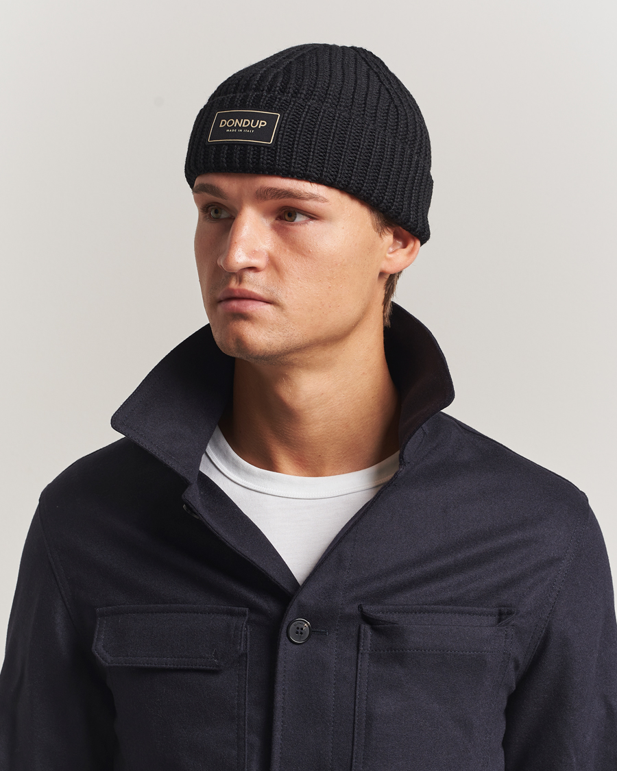 Heren | Mutsen | Dondup | Ribbed Beanie Black