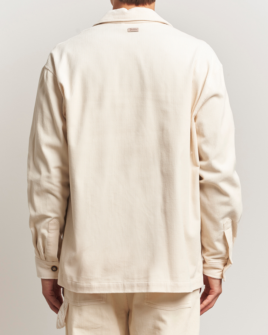 Heren | Overhemden | Drôle de Monsieur | Corduroy Overshirt Ecru