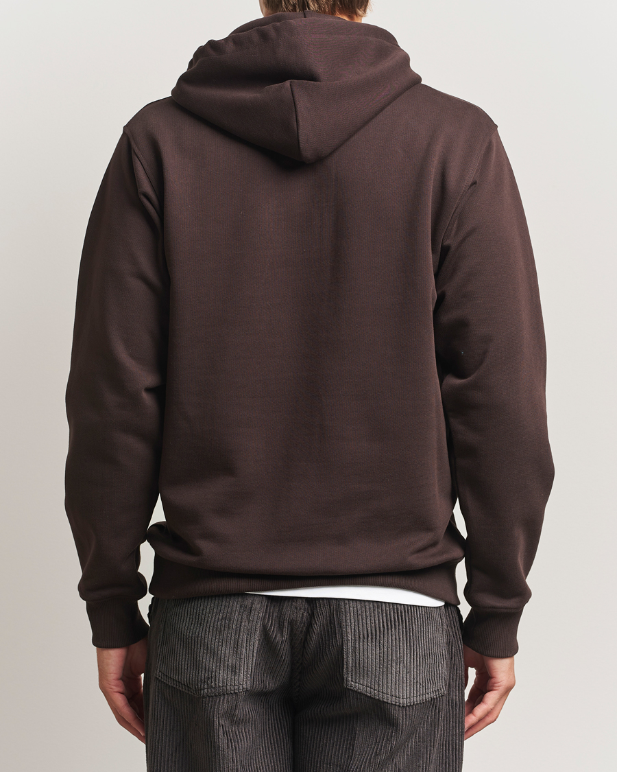 Heren | Truien | Drôle de Monsieur | Classic Slogan Hoodie Dark Brown