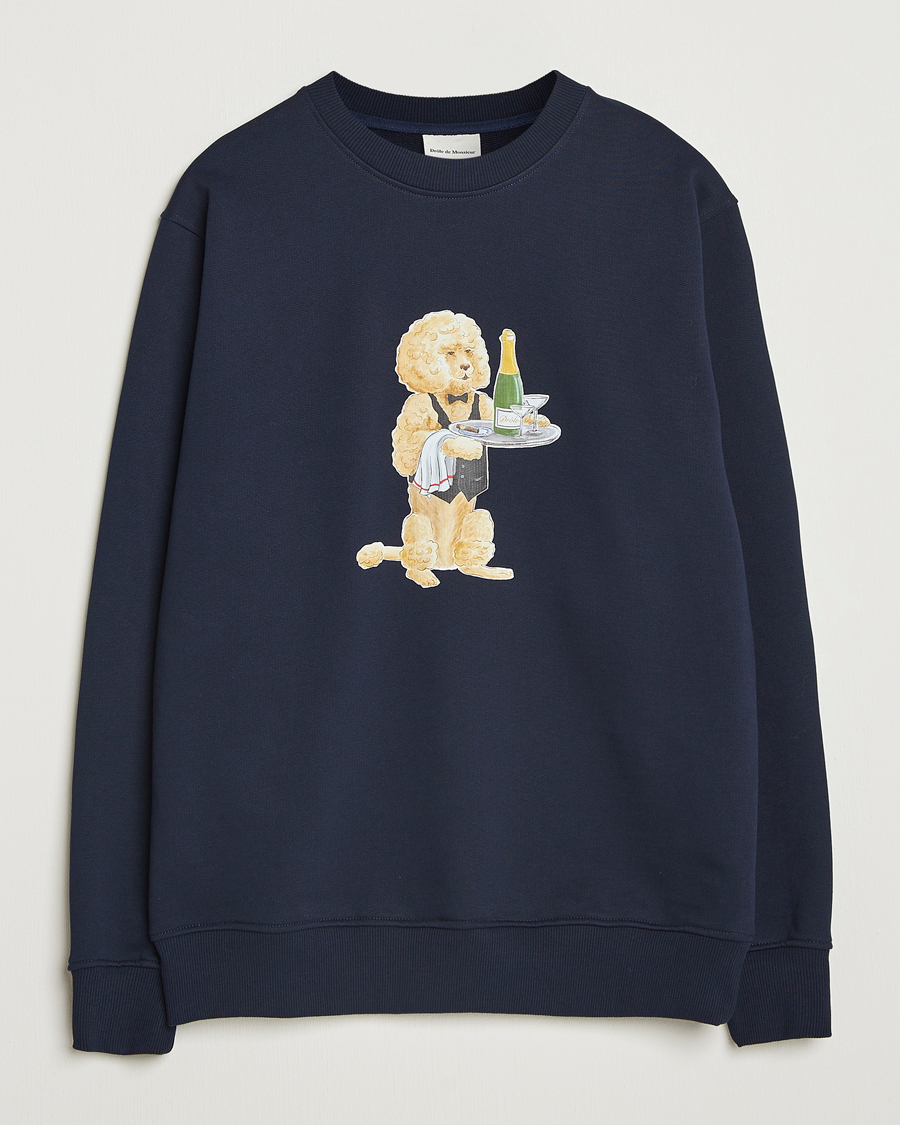 Heren | Truien | Drôle de Monsieur | Poodle Sweatshirt Navy