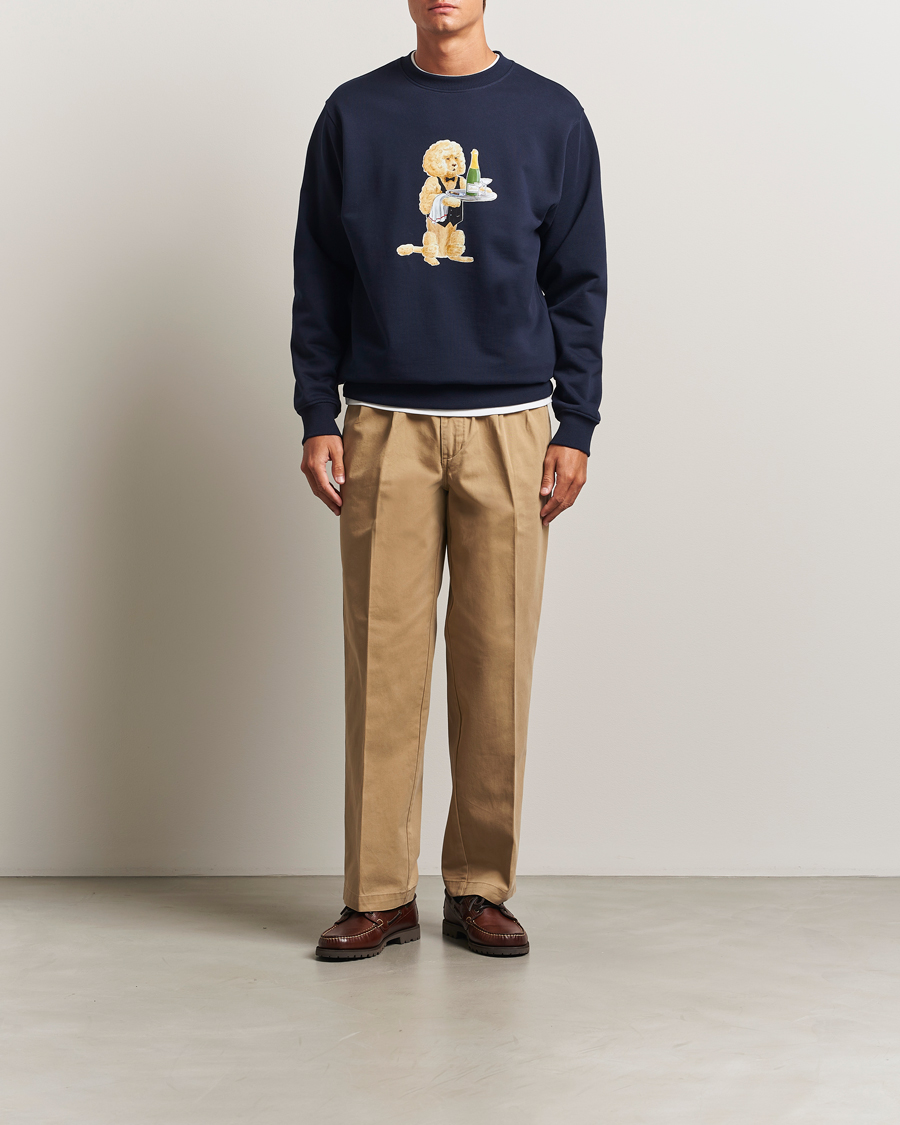 Heren | Truien | Drôle de Monsieur | Poodle Sweatshirt Navy