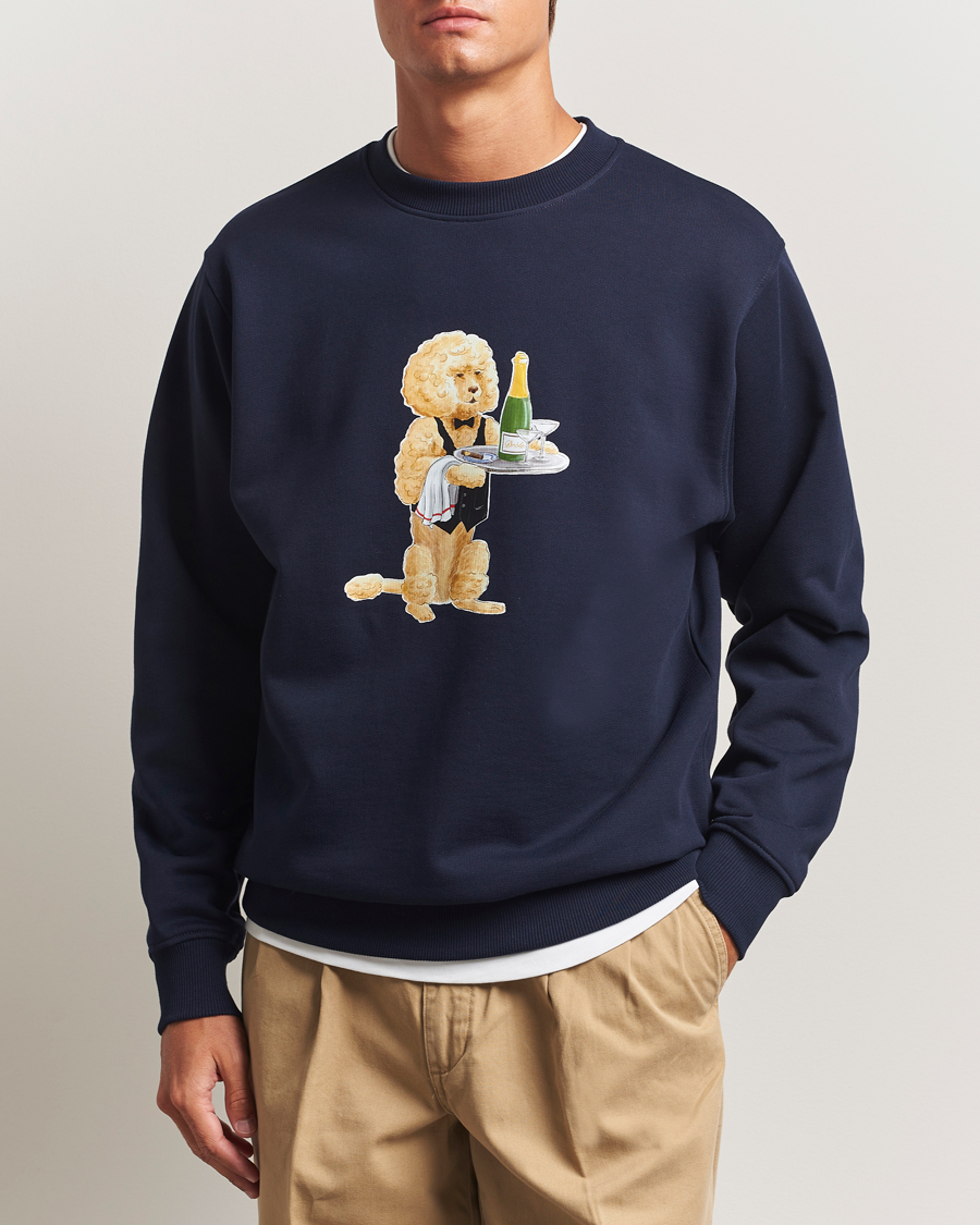 Heren | Truien | Drôle de Monsieur | Poodle Sweatshirt Navy