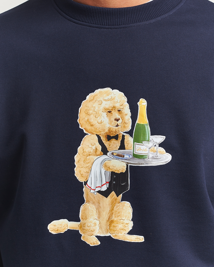 Heren | Truien | Drôle de Monsieur | Poodle Sweatshirt Navy