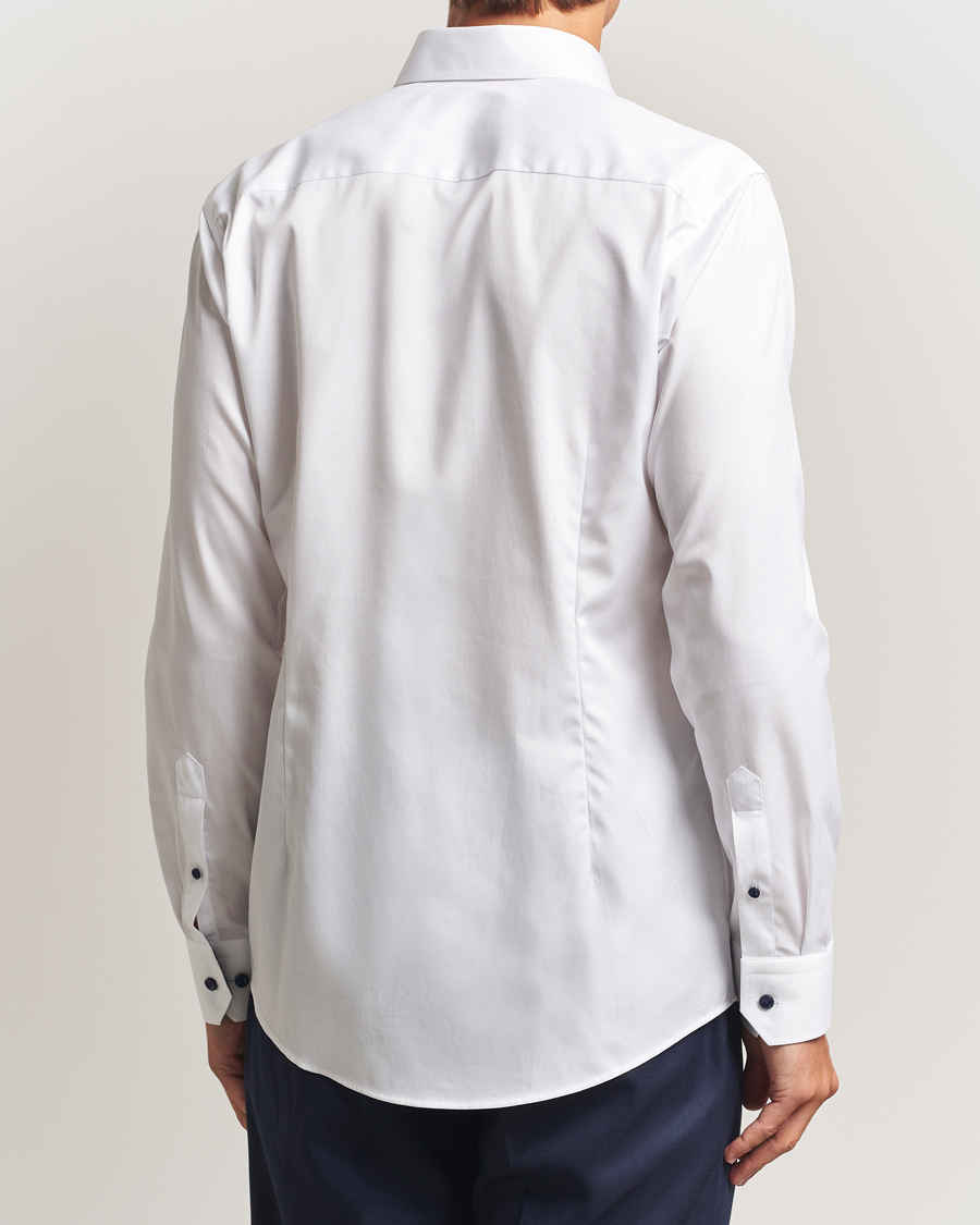 Heren | Overhemden | Eton | Slim Fit Signature Twill Contrast Shirt White