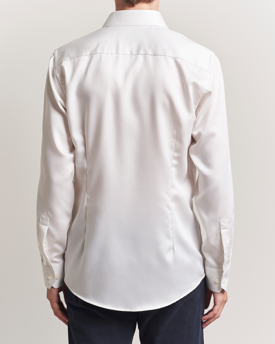 Heren | Overhemden | Eton | Slim Fit Fine Twill Shirt Light Beige