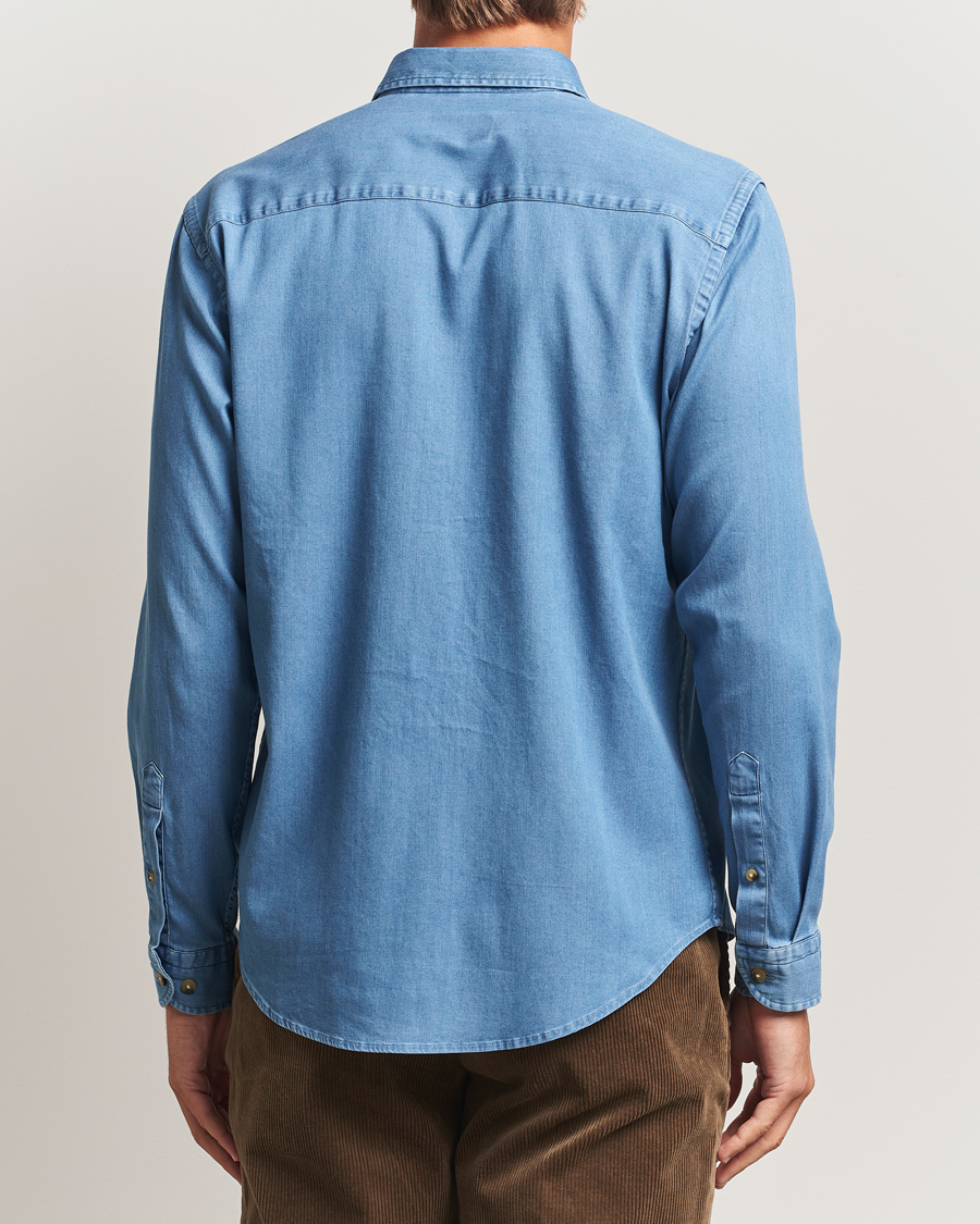 Heren | Overhemden | Eton | Casual Fit Denim Shirt Light Wash