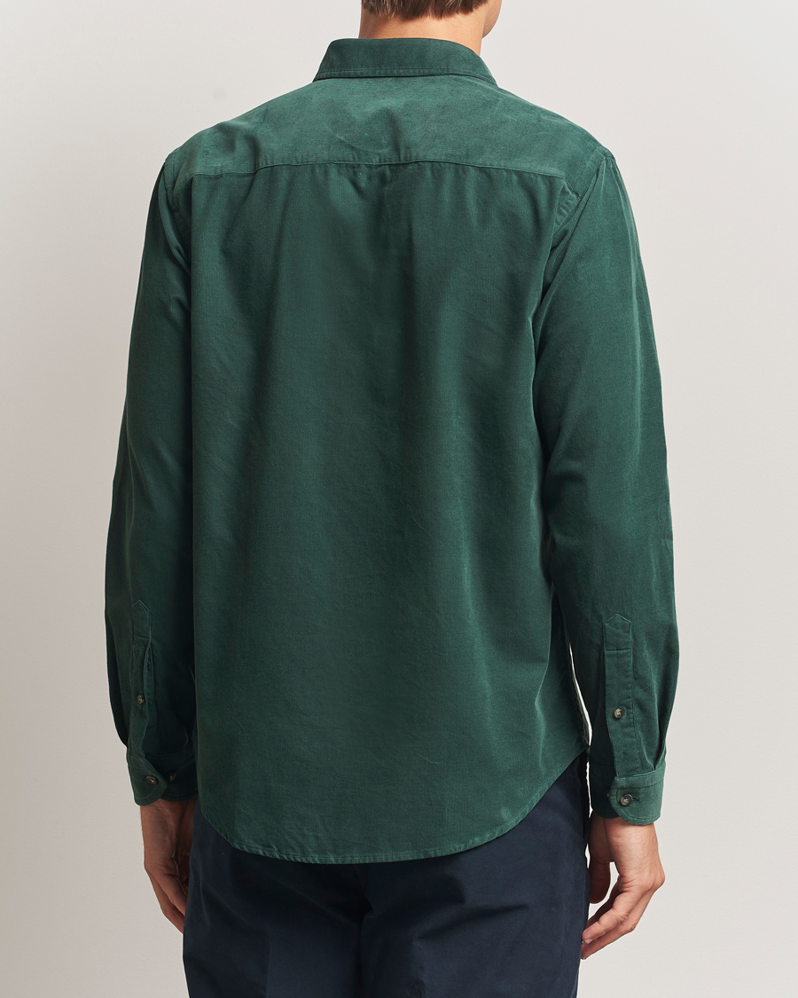 Heren | Overhemden | Eton | Casual Fit Corduroy Shirt Dark Green