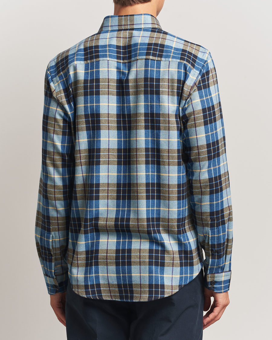 Heren | Overhemden | Eton | Casual Fit Checked Flannel Shirt Blue Multi