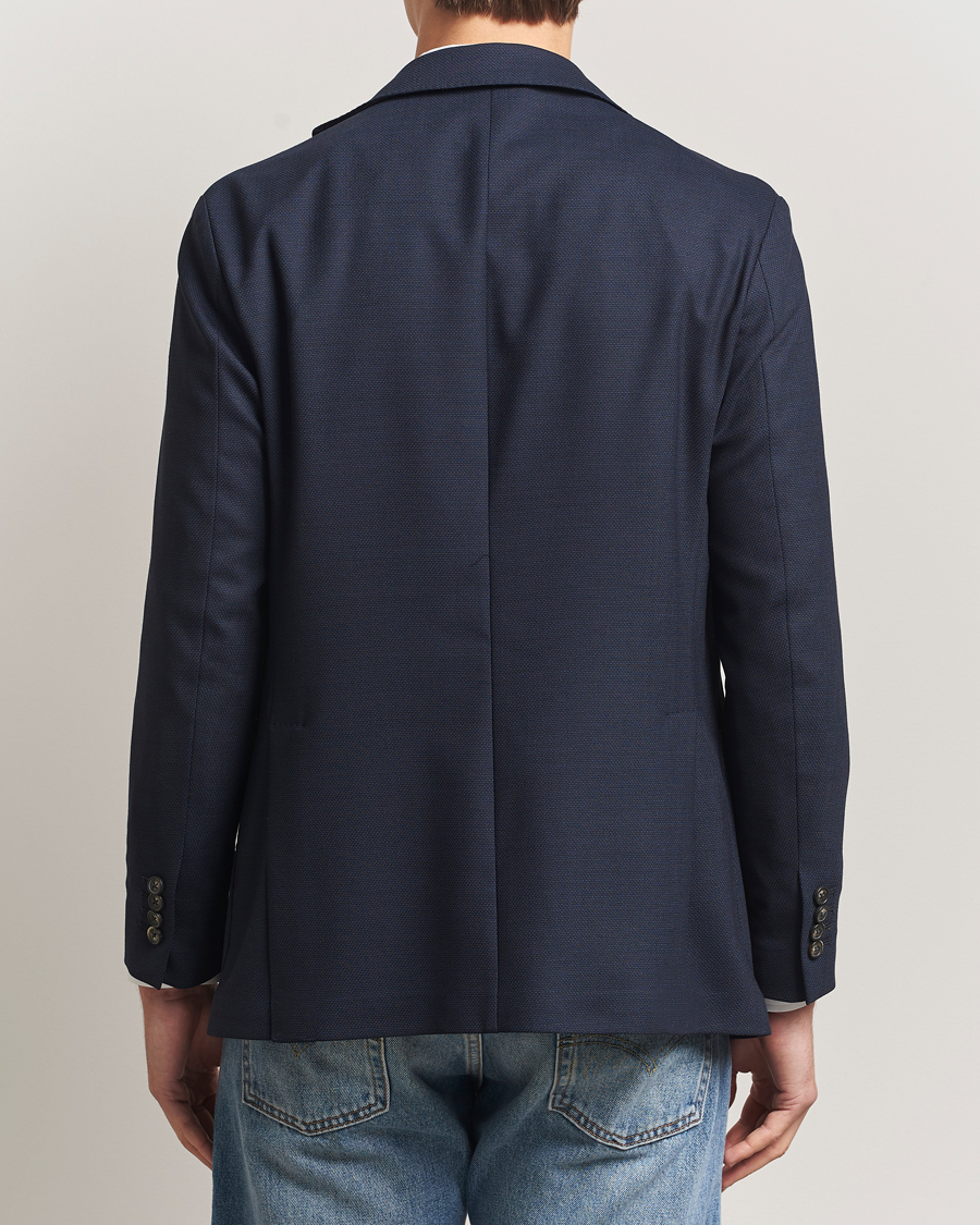 Heren | Blazers | Eton | Wool Lana Tech Soft Blazer Navy Blue