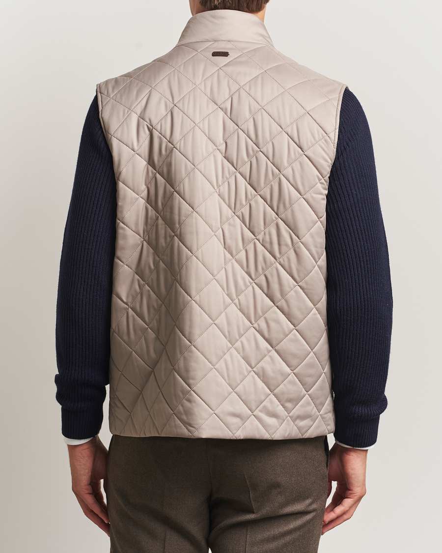Heren | Gilets | Eton | Quilted Shell Vest Beige