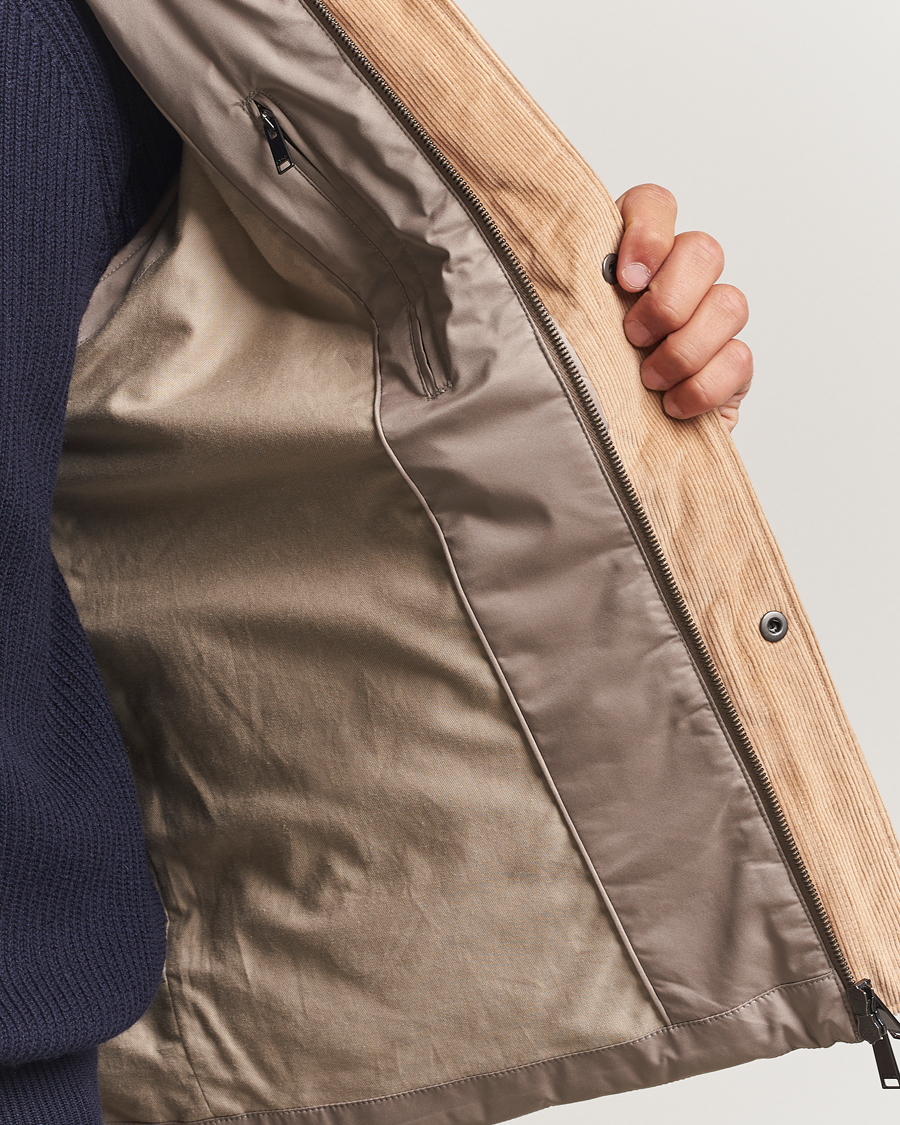 Heren | Gilets | Eton | Quilted Shell Vest Beige