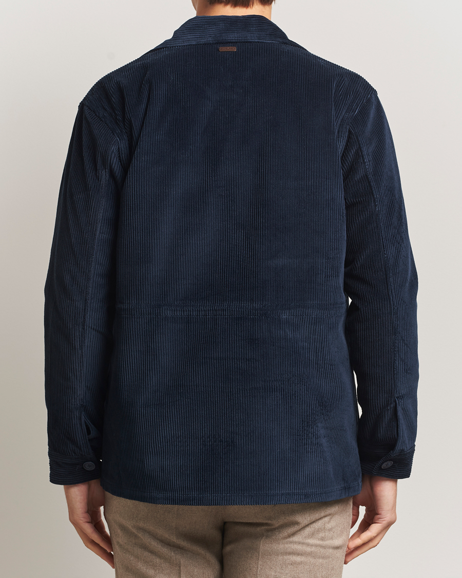 Heren | Jassen | Eton | Corduroy Field Jacket Navy