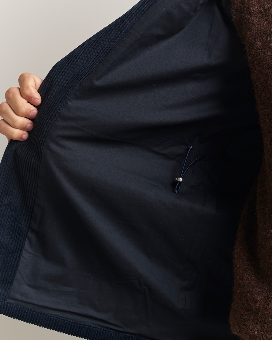 Heren | Jassen | Eton | Corduroy Field Jacket Navy