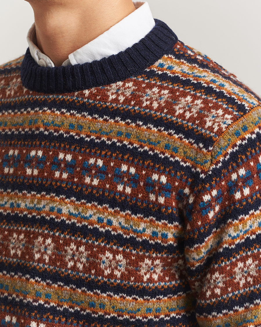 Heren | Truien | Eton | Wool Knitted Fair Isle Sweater Multi