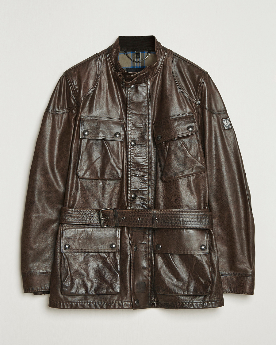Heren | Jassen | Belstaff | Trailmaster Panther Leather Jacket Dark Earth