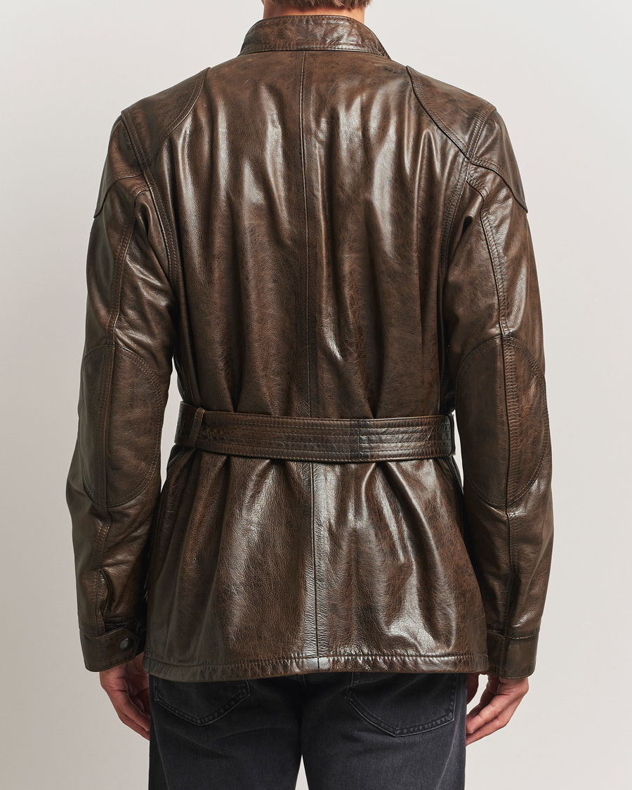 Heren | Jassen | Belstaff | Trailmaster Panther Leather Jacket Dark Earth