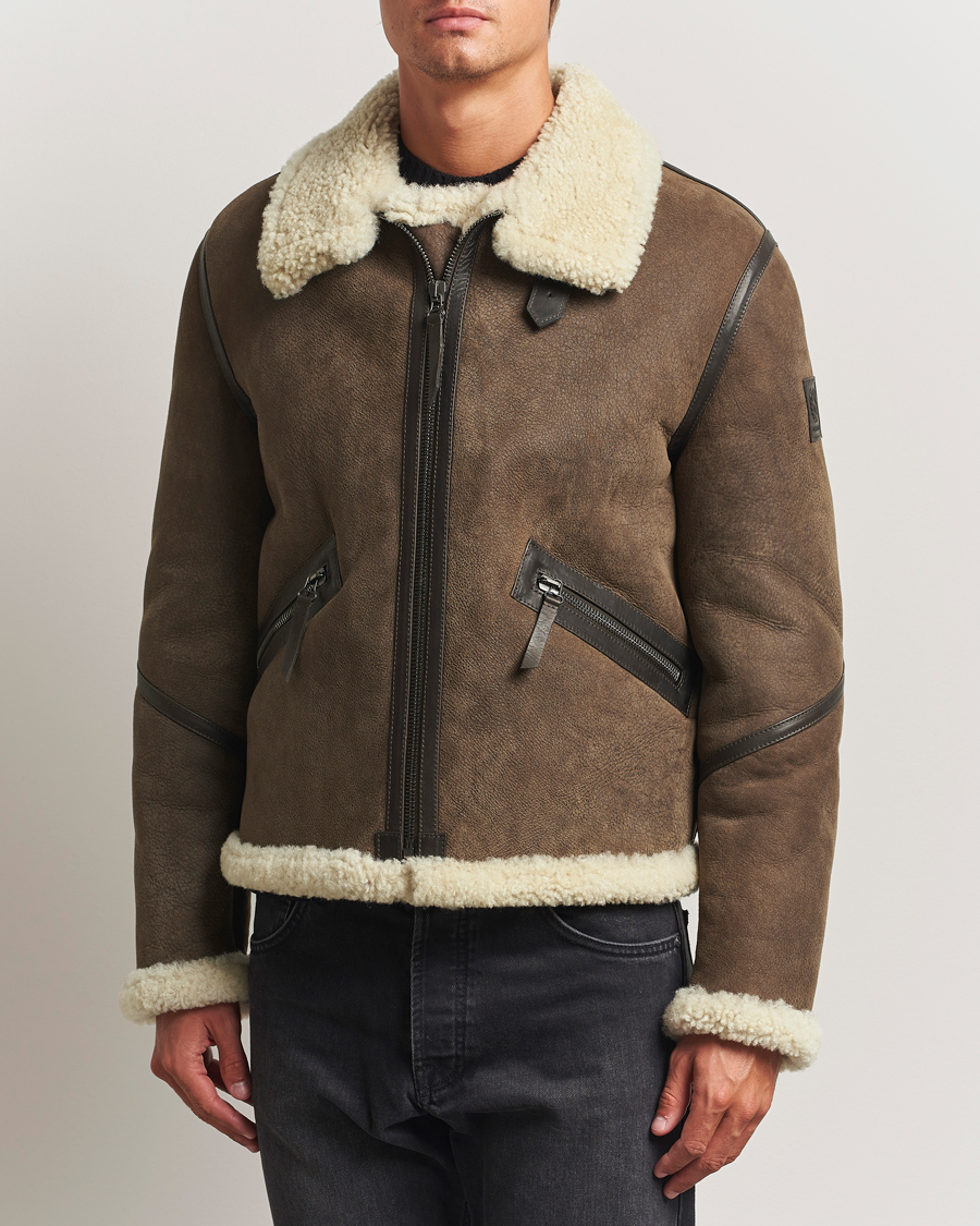 Heren | Jassen | Belstaff | Winterbrook Sherling Jacket Light Brown