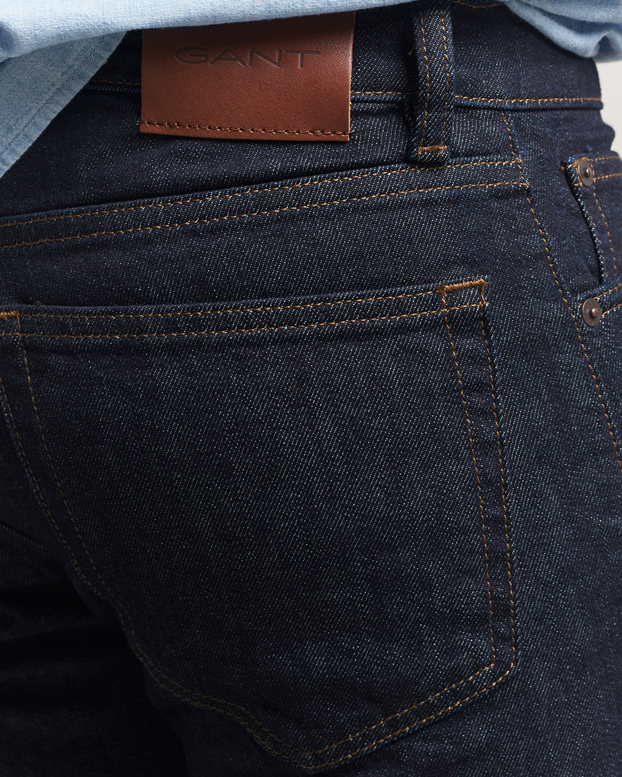 Heren | Jeans | GANT | Regular Fit Jeans Dark Blue