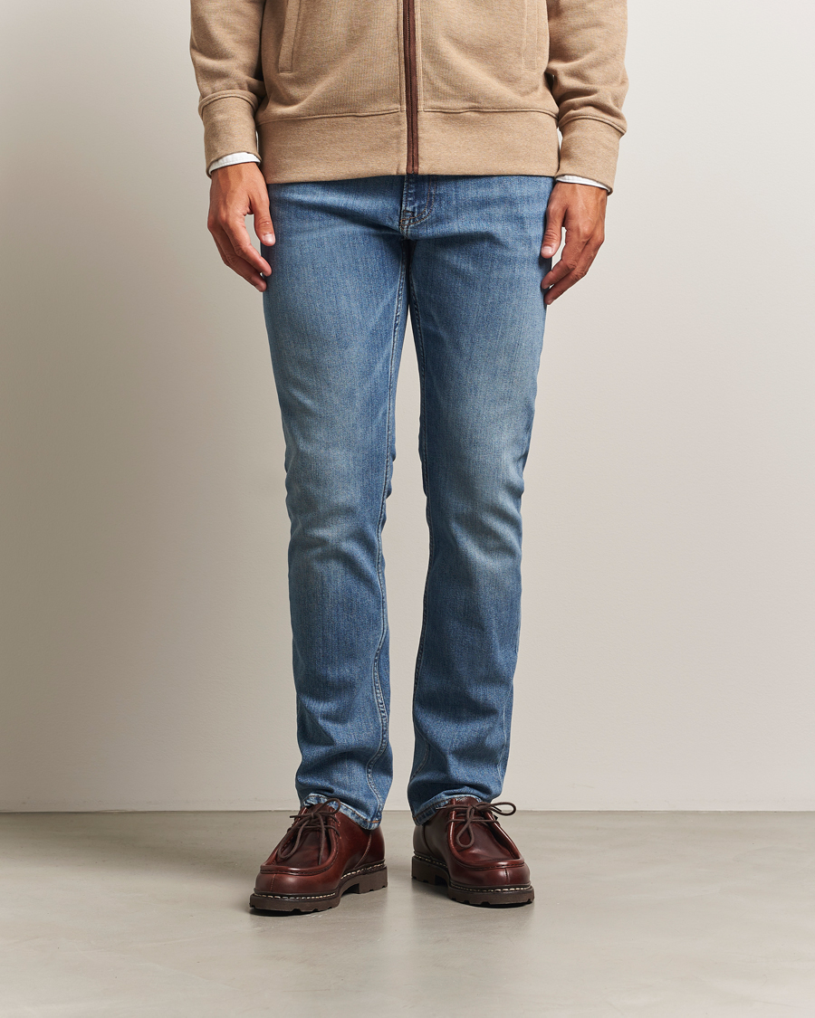 Heren | Jeans | GANT | Regular Fit Jeans Mid Blue Worn In