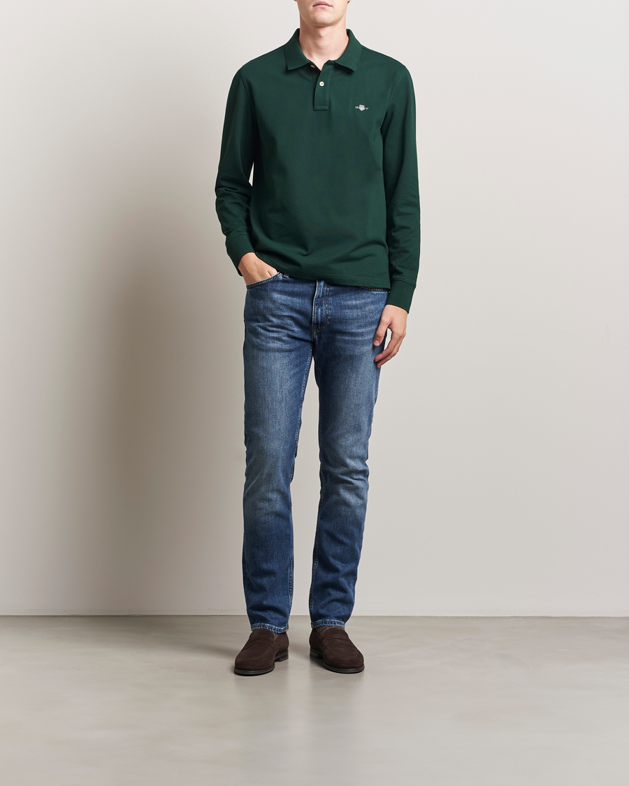 Heren | Jeans | GANT | Regular Fit Jeans Mid Blue Vintage