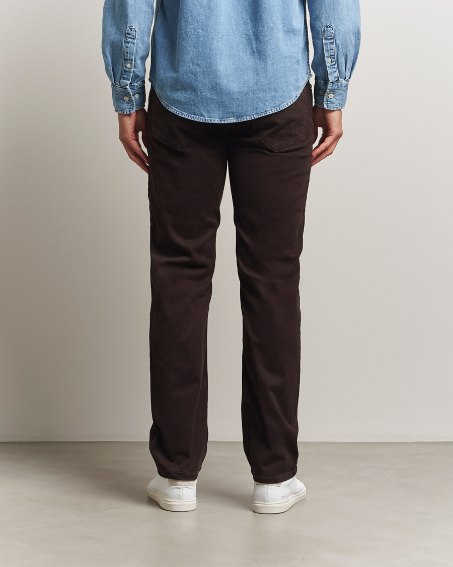 Heren | Broeken | GANT | Regular Fit Moleskin 5-Pocket Trousers Deep Brown