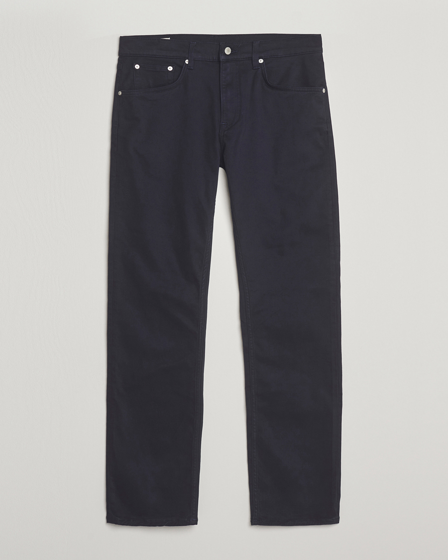 Heren | Broeken | GANT | Regular Fit Moleskin 5-Pocket Trousers Evening Blue