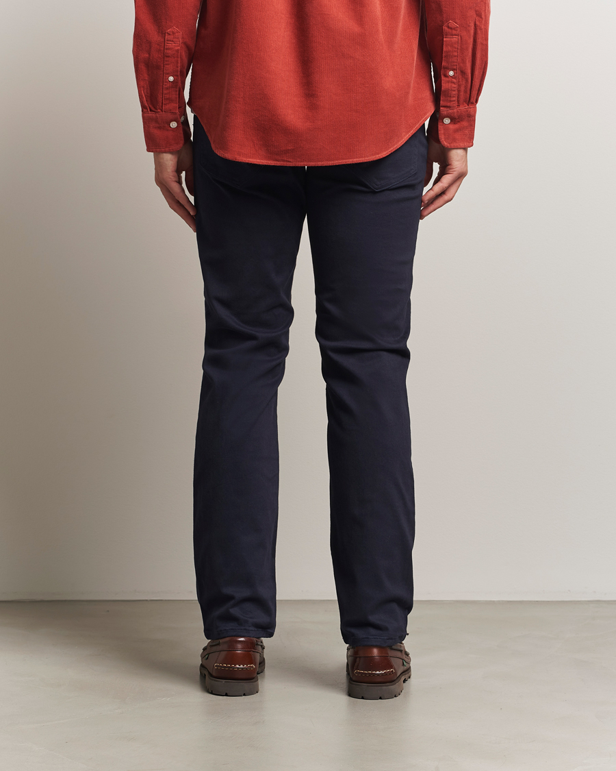 Heren | Broeken | GANT | Regular Fit Moleskin 5-Pocket Trousers Evening Blue