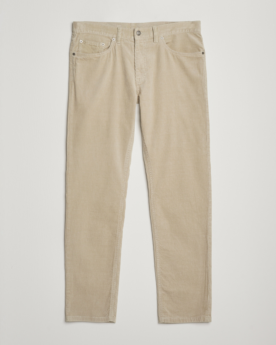 Heren | Broeken | GANT | Cord 5-Pocket Jeans Greige