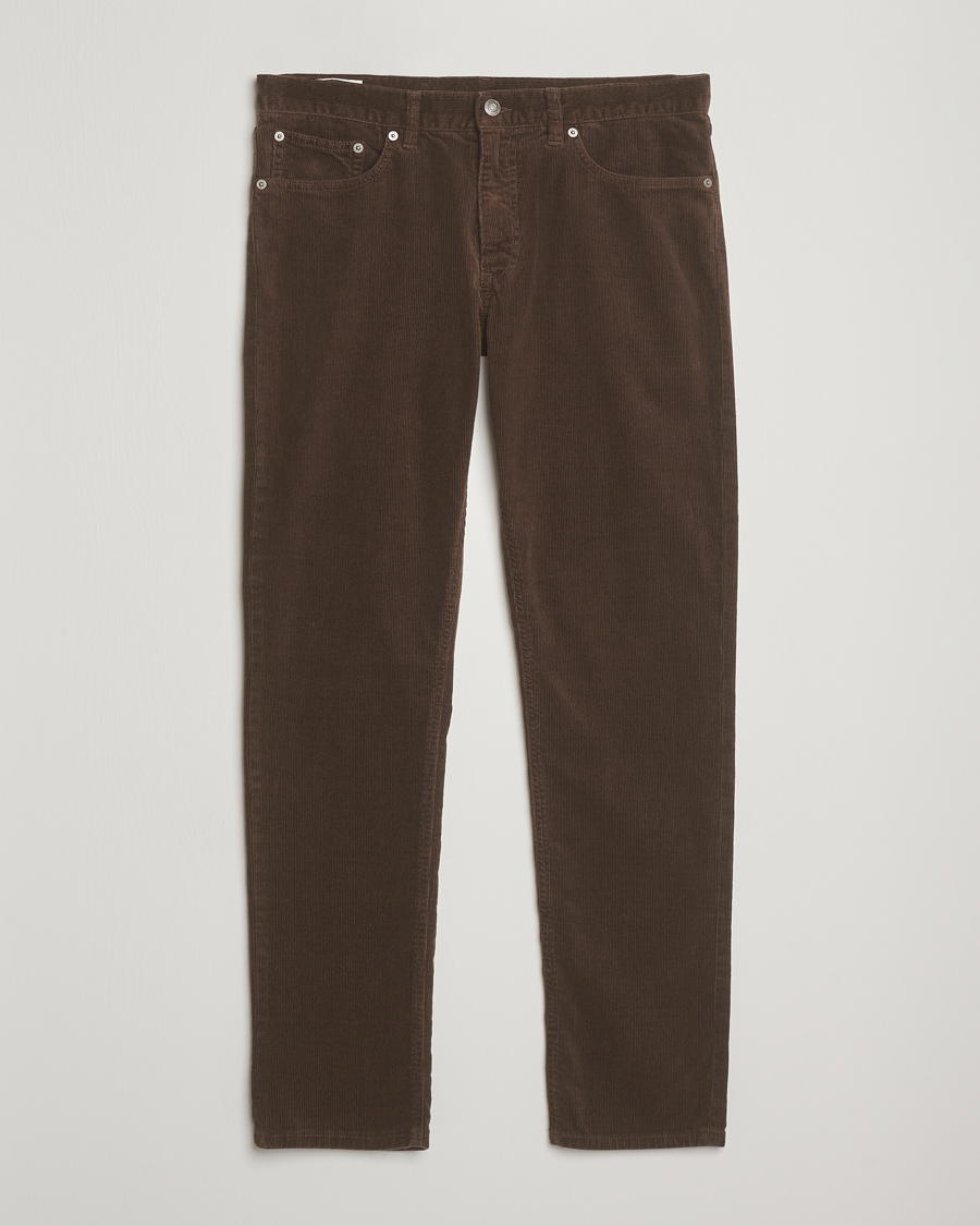 Heren | Broeken | GANT | Cord 5-Pocket Jeans Rich Brown