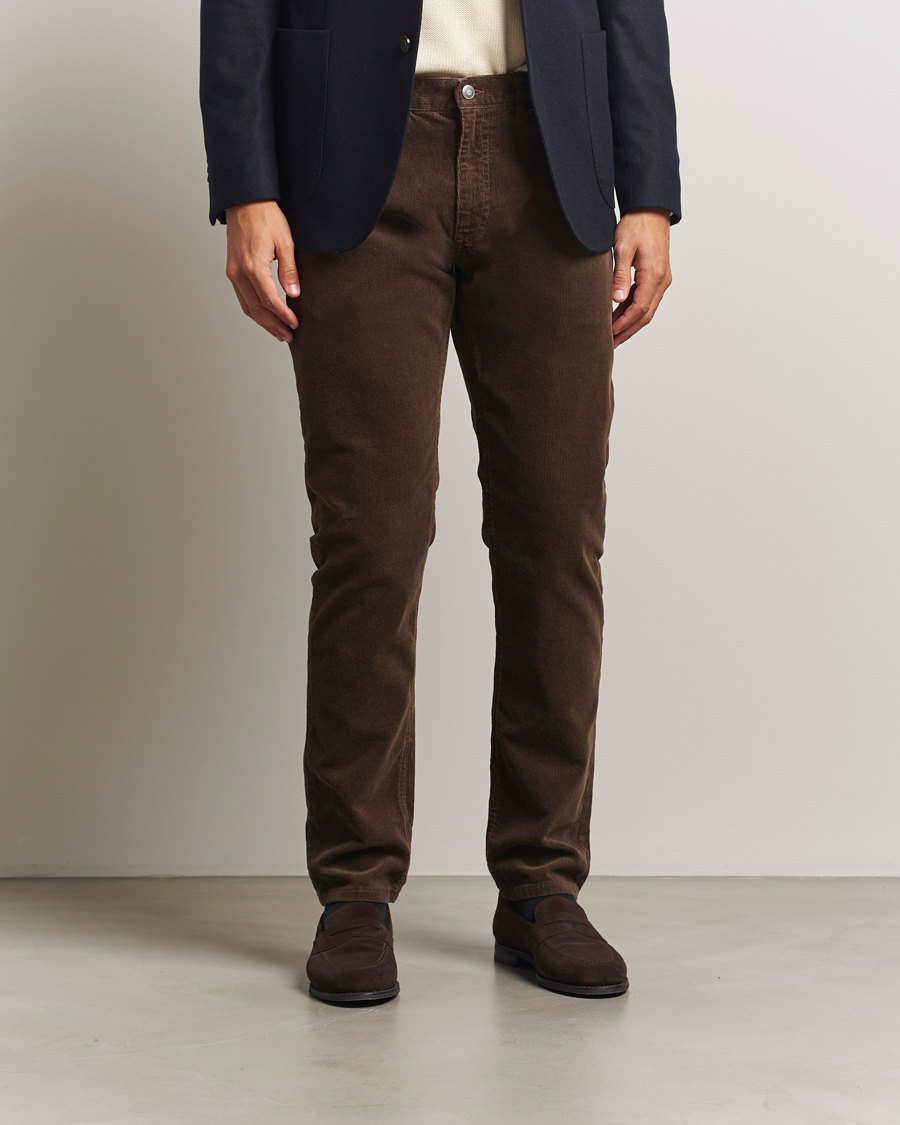 Heren | Broeken | GANT | Cord 5-Pocket Jeans Rich Brown
