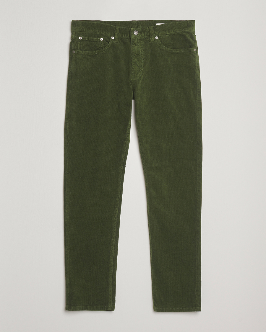 Heren | Broeken | GANT | Cord 5-Pocket Jeans Country Green
