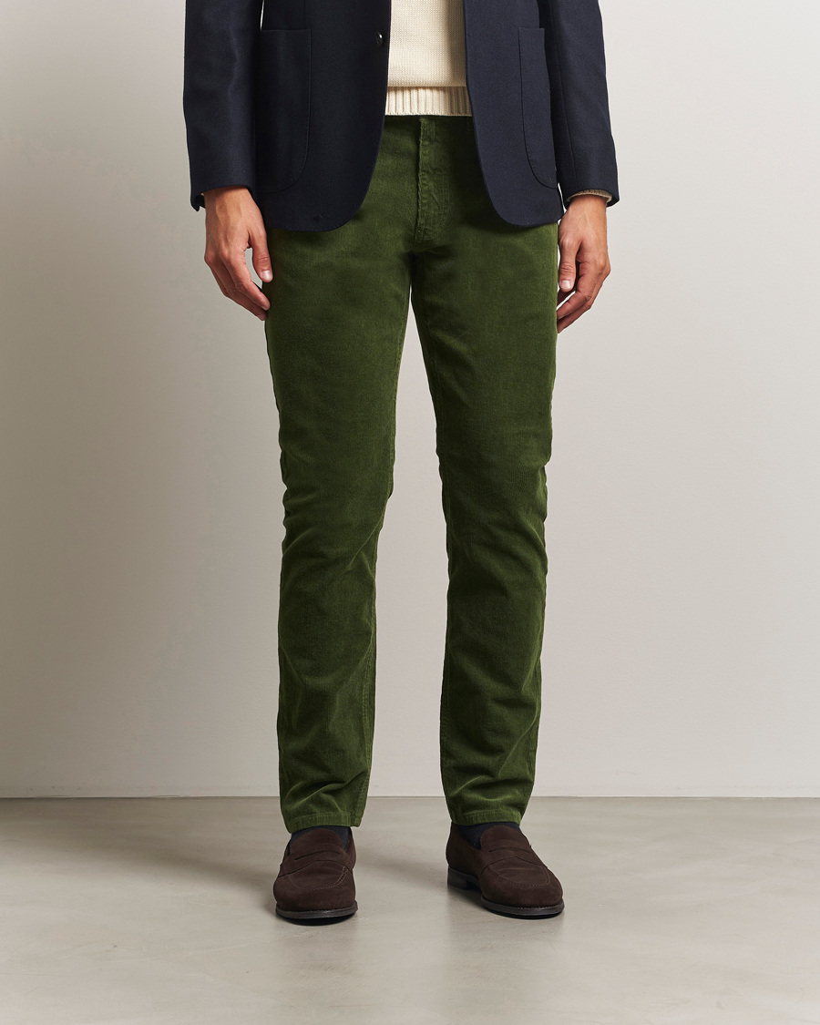 Heren | Broeken | GANT | Cord 5-Pocket Jeans Country Green