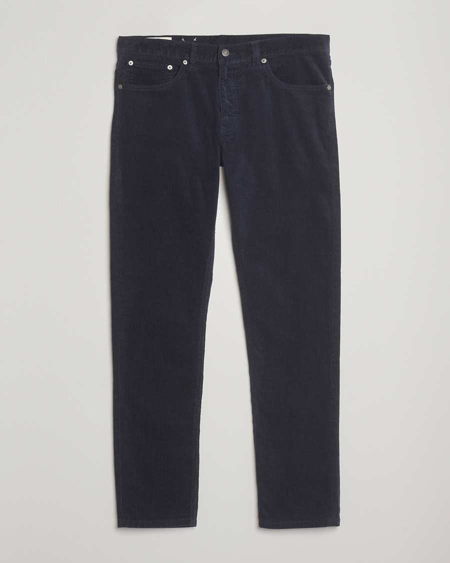 Heren | Broeken | GANT | Cord 5-Pocket Jeans Evening Blue
