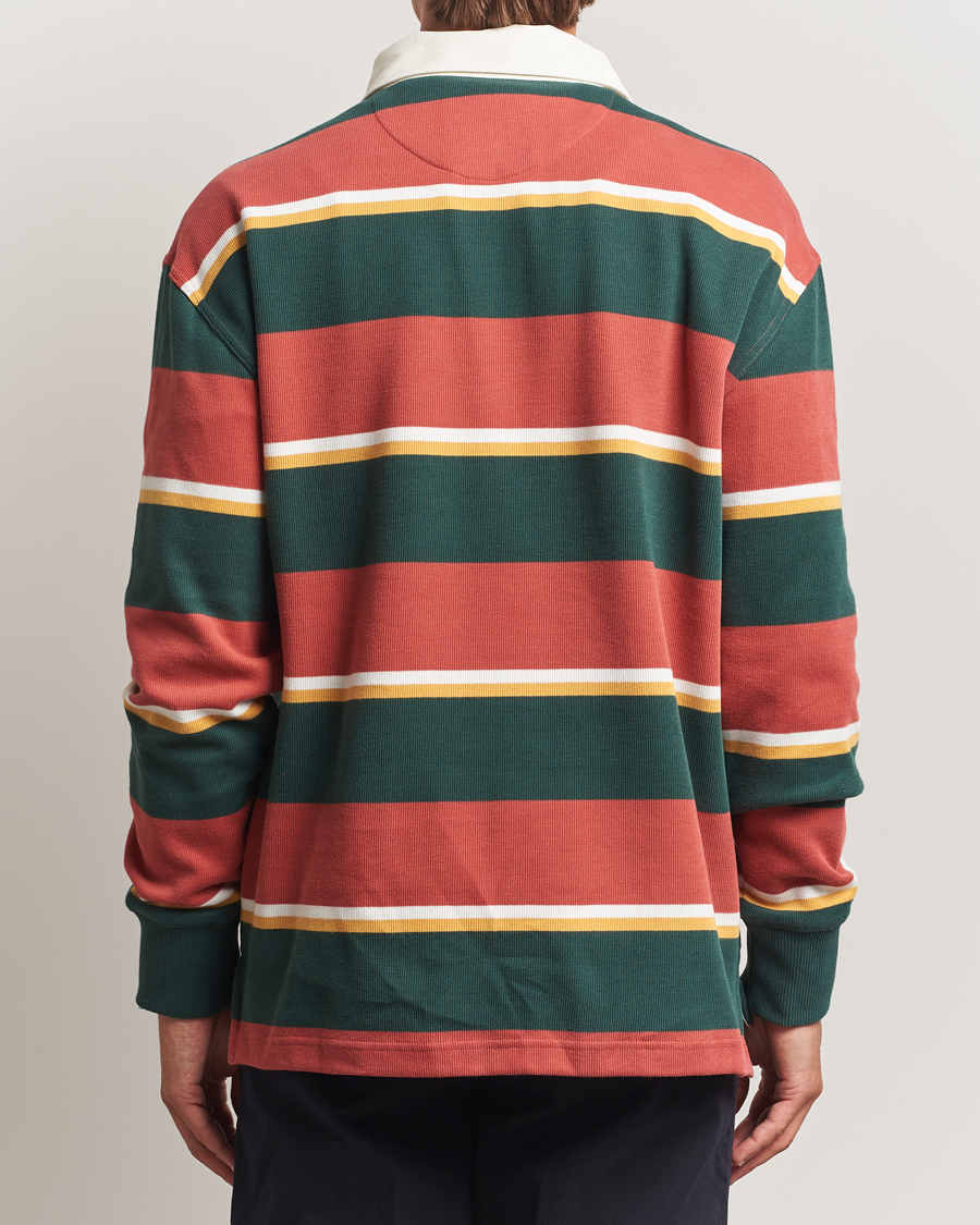 Heren | Truien | GANT | Striped Heavy Rugger Modern Rust