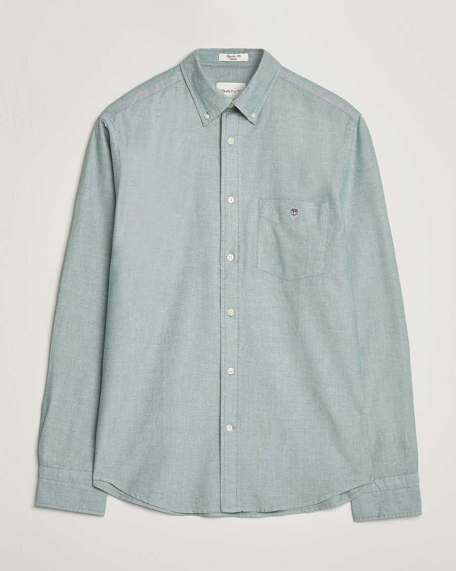 Heren | Overhemden | GANT | Regluar Fit Classic Oxford Shirt Forest Green