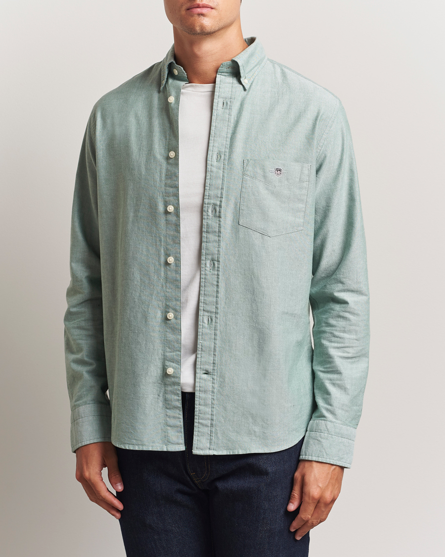 Heren | Overhemden | Gant | Regluar Fit Classic Oxford Shirt Forest Green