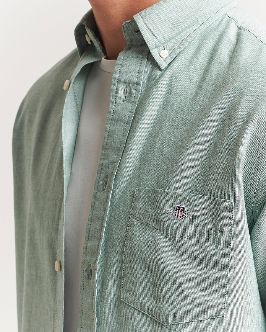 Heren | Overhemden | GANT | Regluar Fit Classic Oxford Shirt Forest Green